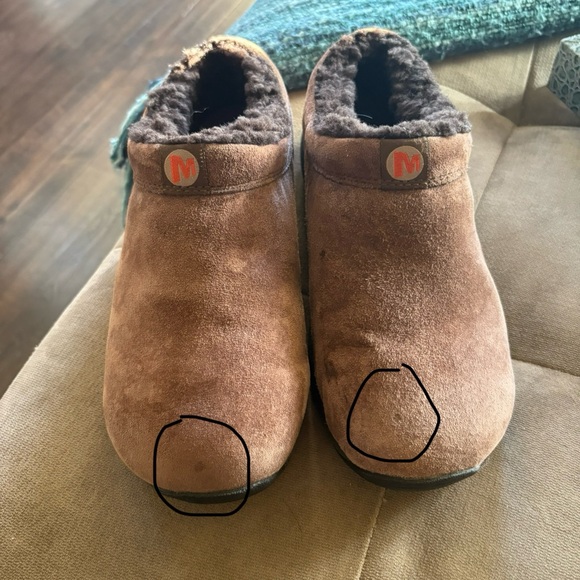 Merrell Women’s Primo Chill Chocolate Brown Suede Clogs w/ Cozy Lining, Sz. 9 - Picture 10 of 10
